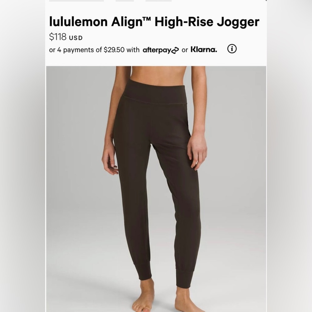 Black Lululemon Align Joggers
